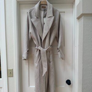 Crescent Belted Wool Coat - M